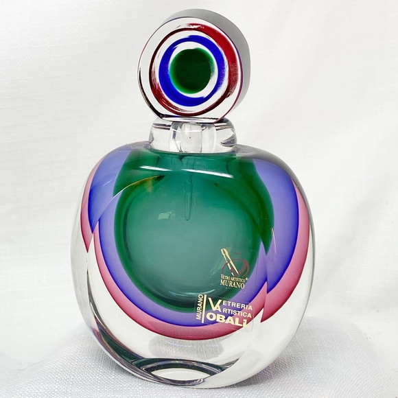 1970’s Signed Luigi Onesto Vase and Perfume Set - Picture 3 of 8